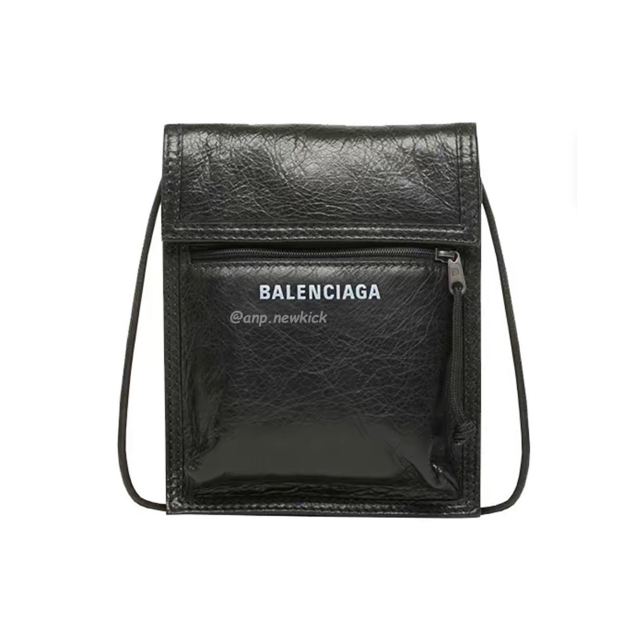 Balenciaga Explorer Arena Cracked Leather Messenger Bag Black (1) - www.newkick.vip